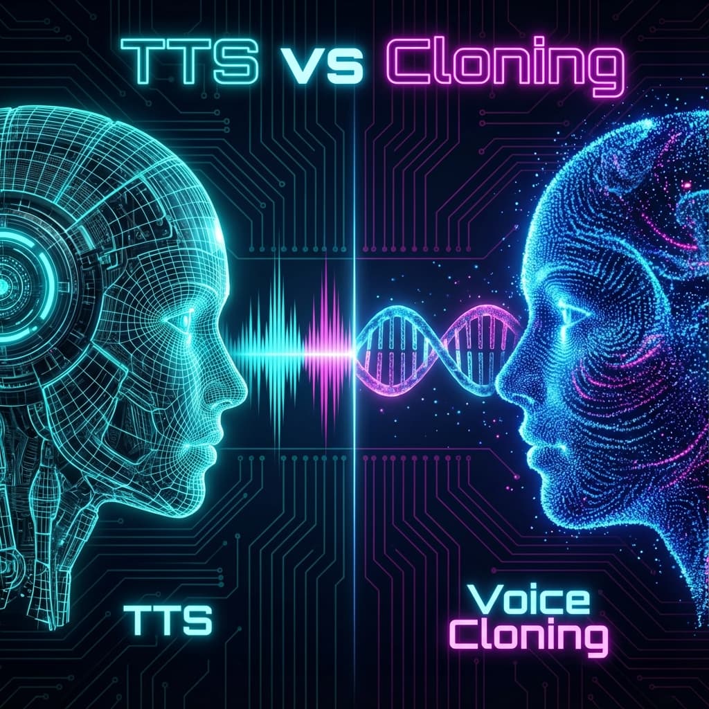 Voice Cloning vs TTS Technology